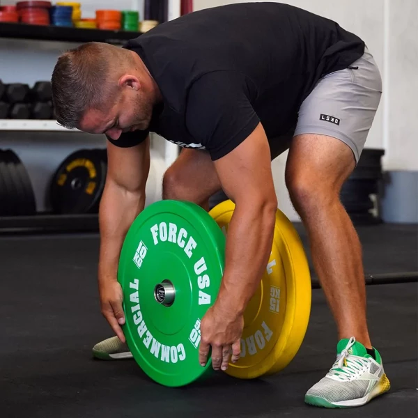 Force USA Pro Grade Coloured Bumper Plate 25kg-18