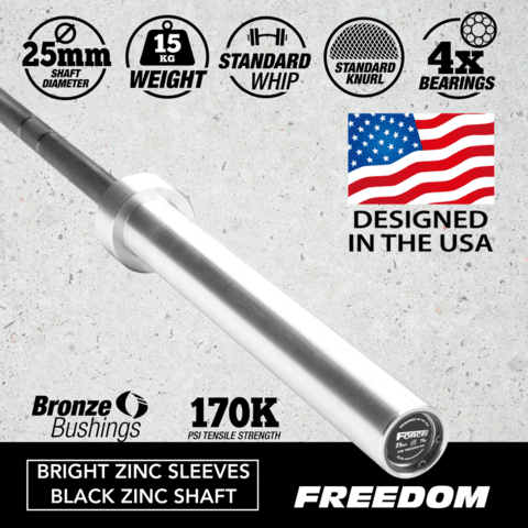 Force USA Freedom Barbell 15kg-1