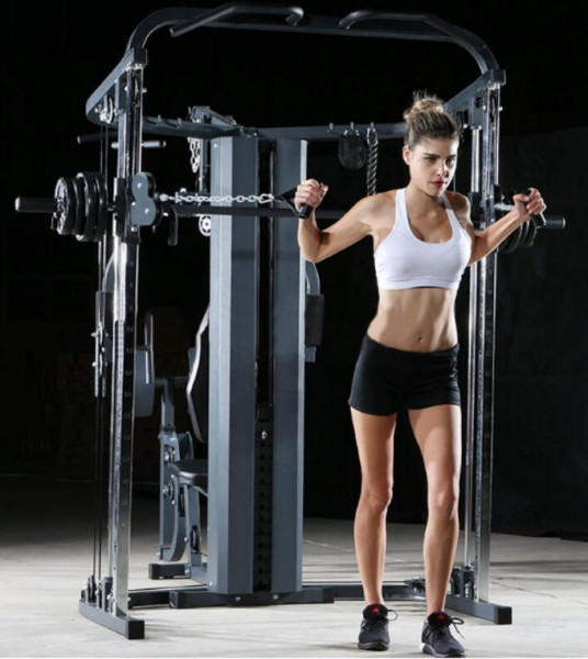 JX Fitness DZ305 Utility Home Gym with Smith Machine-4